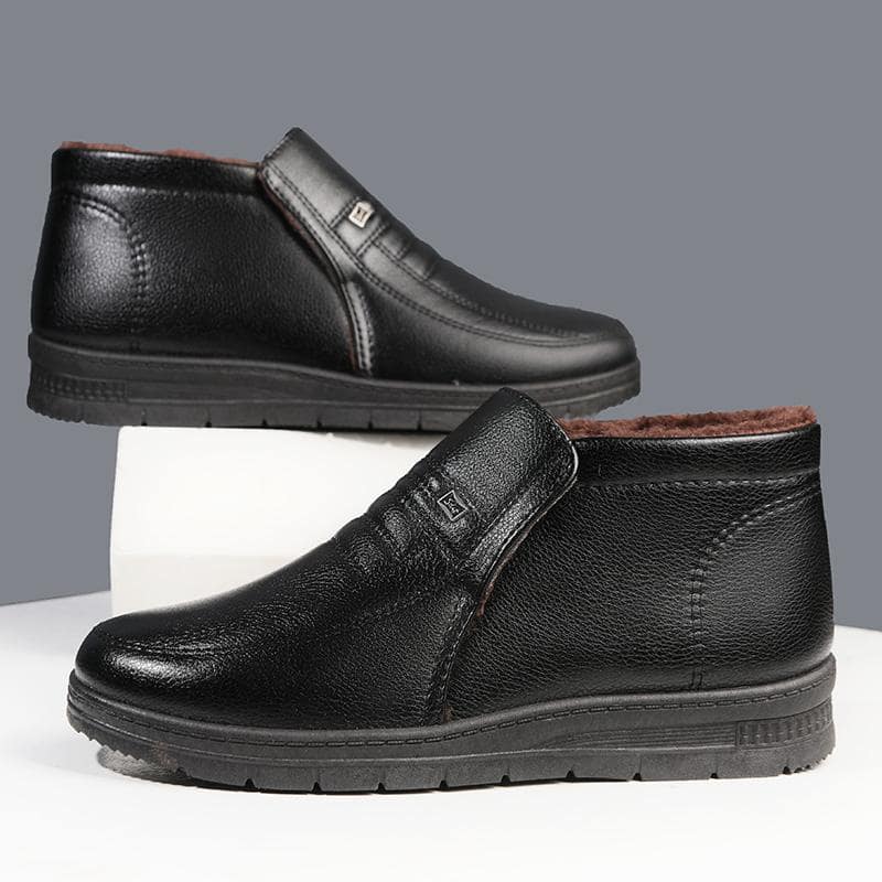 Bota Masculina Aveludada de Couro