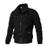 Jaqueta Masculina Inverno Fiorinni da Oron Store em fundo branco. Casaco estilo bomber confeccionado em poliéster, com mangas longas, bolsos frontais e capuz funcional. Disponível nas cores branco, verde, vermelho, preto e azul, nos tamanhos P ao G1. Jaqueta masculina confortável e moderna, ideal para dias frios e para compor looks casuais na moda inverno 2025.