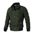 Jaqueta Masculina Inverno Fiorinni da Oron Store em fundo branco. Casaco estilo bomber confeccionado em poliéster, com mangas longas, bolsos frontais e capuz funcional. Disponível nas cores branco, verde, vermelho, preto e azul, nos tamanhos P ao G1. Jaqueta masculina confortável e moderna, ideal para dias frios e para compor looks casuais na moda inverno 2025.