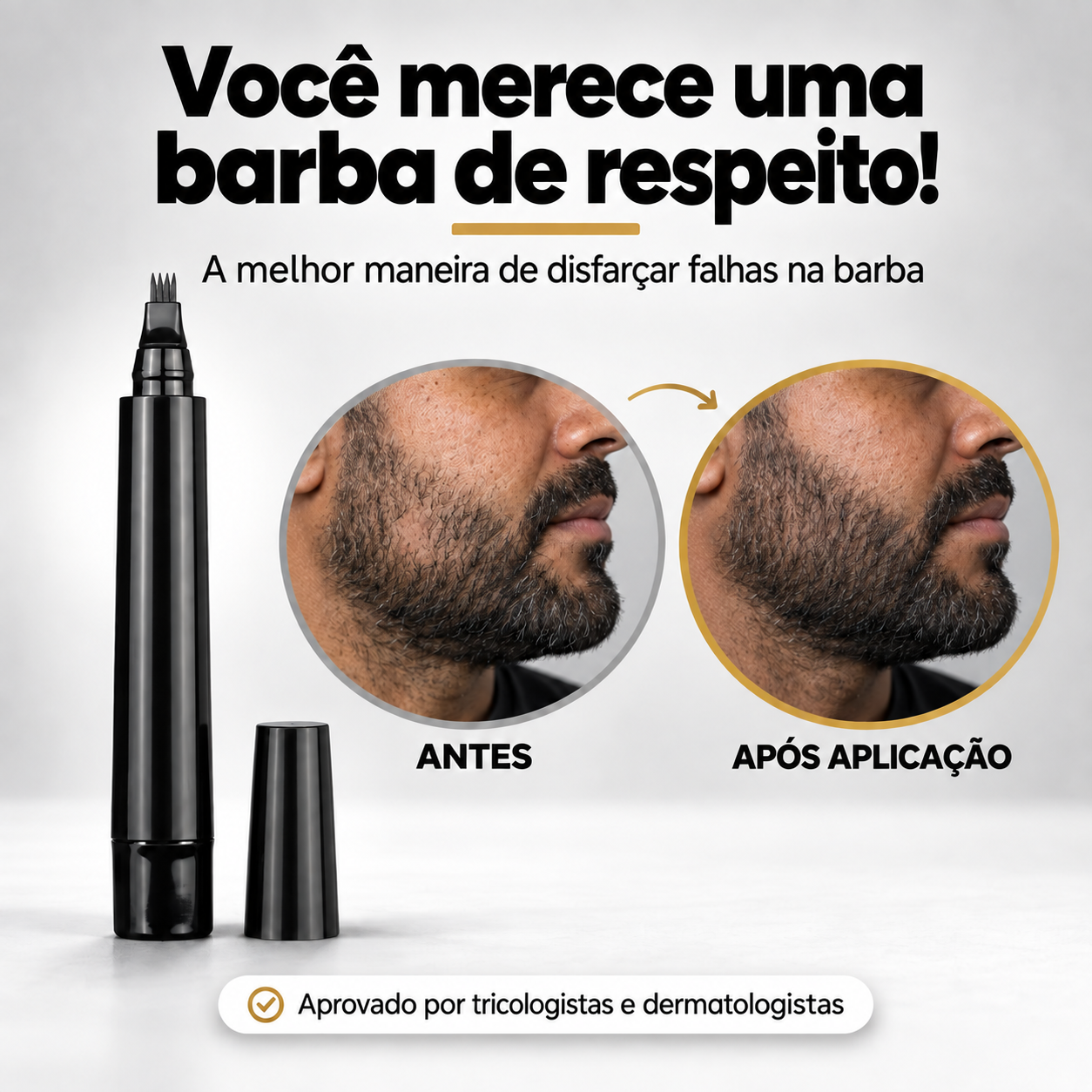 Caneta Pigmentadora Barba Waterproof®