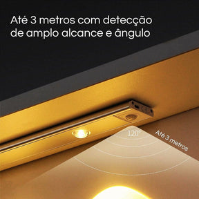 Luminária LED Recarregável com Sensor de Movimento