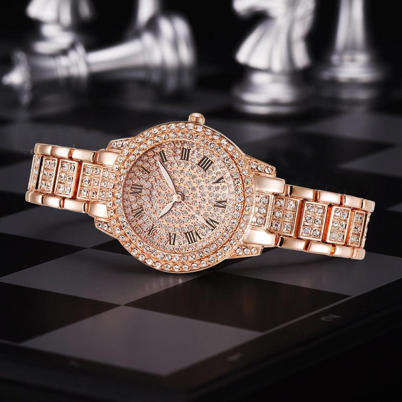 Relógio Feminino LuxuryGirl Diamond™ + Pulseira Grátis - Oron Store