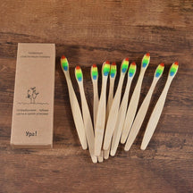 Escovas Ecológicas de Bambu 10 Unidades - Oron Store