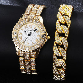 Relógio Feminino LuxuryGirl Diamond™ + Pulseira Grátis - Oron Store