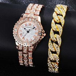 Relógio Feminino LuxuryGirl Diamond™ + Pulseira Grátis - Oron Store