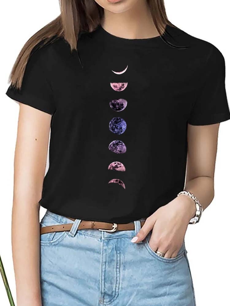 Camiseta Feminina Com Lua - Frete Grátis - Oron Store