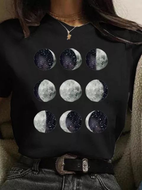Camiseta Feminina Com Lua - Frete Grátis - Oron Store