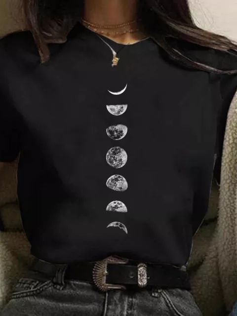 Camiseta Feminina Com Lua - Frete Grátis - Oron Store